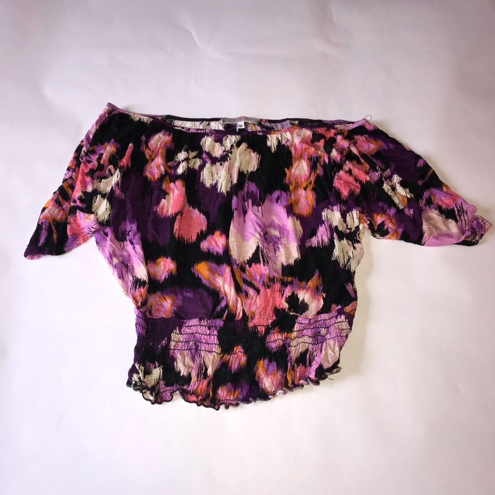 Cropped off the shoulder shirt